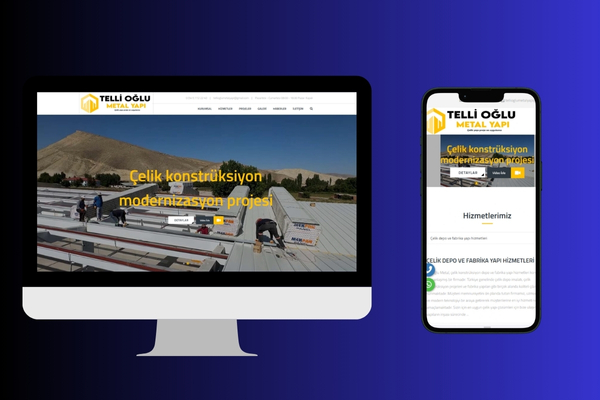 TelliOğluMetalYapı Web tasarım ve uygulama